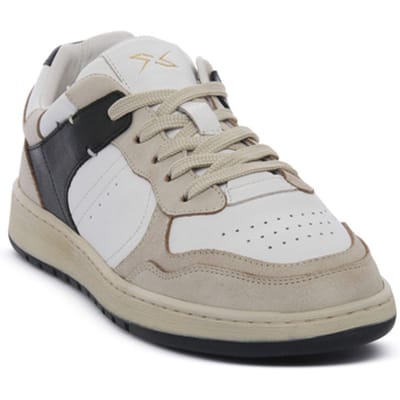 Lage Sneakers Frau NAPPA SCRATCH WHITE