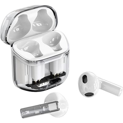 S11 Draadloze Oortelefoon Transparant BT5.3 Koptelefoon Hi-Fi Stereo Geluid Intelligente Ruisonderdrukking