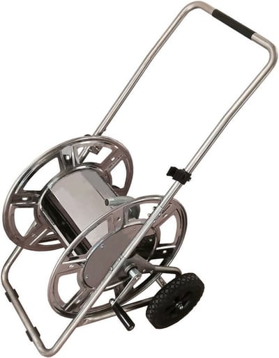 Sirocco - Professionele Slangenwagen 1/2 - 80 meter - RVS - Tuin - Bewatering - Slangenhaspel - Tuinslanghaspel - Slanghouder - Zonder Slang