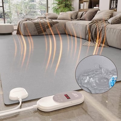 Verwarmd Vloertapijt - Elektrische Mat - Gezellig Comfort - Instelbare Thermostaat - 140x200cm