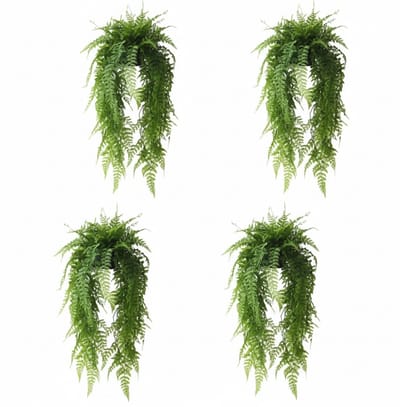 Kunsthangplanten 4 stuks – Realistische uitstraling – 65 cm lang – Inclusief pot – Geschikt voor buiten & binnen – Hangende decoratie – Onderhoudsvrij – Wijnstokdesign