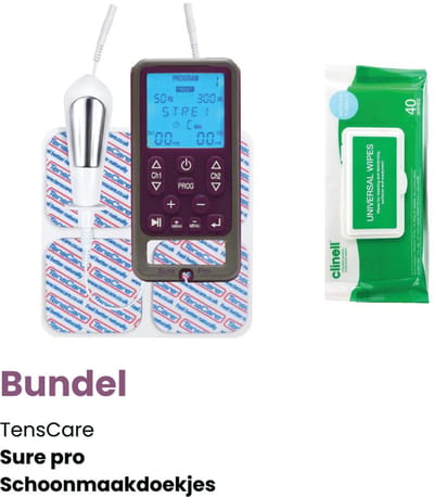 TensCare - Bundel Sure Pro + Schoonmaakdoekjes | Bekkenbodemtrainer | Pelvic Floor Trainer | Behandeling van Incontinentie | desinfectiedoekjes | desinfectie doekjes | reinigingsdoekjes |