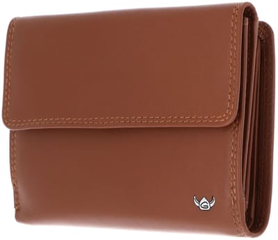 Golden Head Leren portemonnee Polo RFID Protect Damenbörse 2137 Cognac bruine