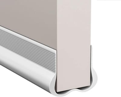 Geluidsdichte deurafdichting - Flexibele Deur Onderkant Afdichtstrip - Geluidsisolatie, Wind- en Stofdichte Weerstrip - Deurkier Tochtstopper Tape - Wit