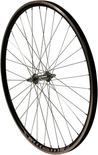 Voorwiel Fiets - Reservewiel Wielset - Fiets Reparatie - Holle Velg - 26 Inch - Zwart