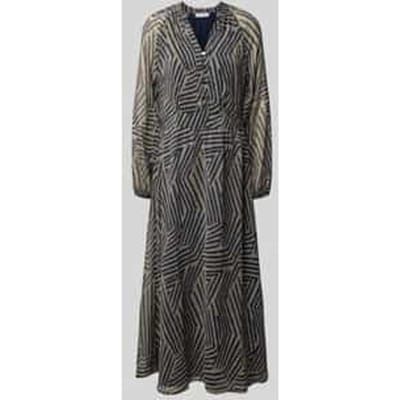 Maxi-jurk met tuniekkraag