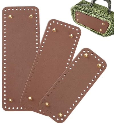 Dailygoods- Portemonnee Basisvormers 3 Maten - Rechthoekig - Bruin - Lederen - 18,2x7cm / 23,2x8,6cm / 28,2x10cm - Voor Handtas Maken - Tasbodem