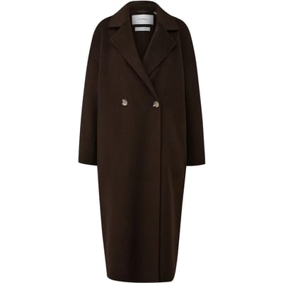 Oversized Dubbellaags Maxi Blazer Jas Van Gemengde Wol Voor Vrouwen COMMA