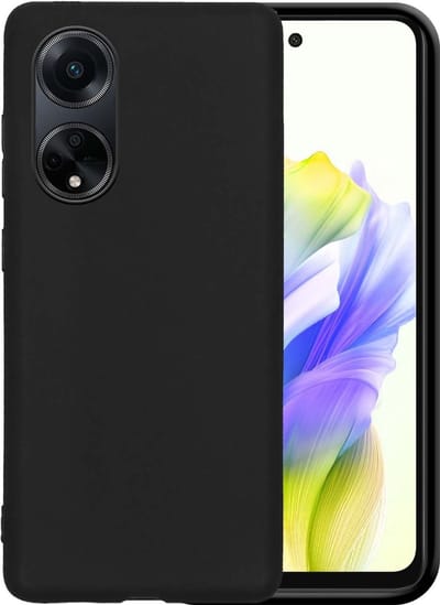 Hoesje - Geschikt voor OPPO A98 - Sterk & Shockproof - Hoes Cover - Siliconen Case - Telefoonhoesjes - Zwart