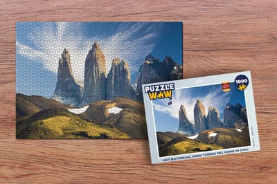 Puzzel Het nationaal park Torres del Paine in Chili - Legpuzzel - Puzzel 1000 stukjes volwassenen