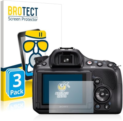 BROTECT - Screenprotector voor Sony Alpha 58 (SLT-A58) - Folie Beschermfolie Beschermglas matte 3 Stuks
