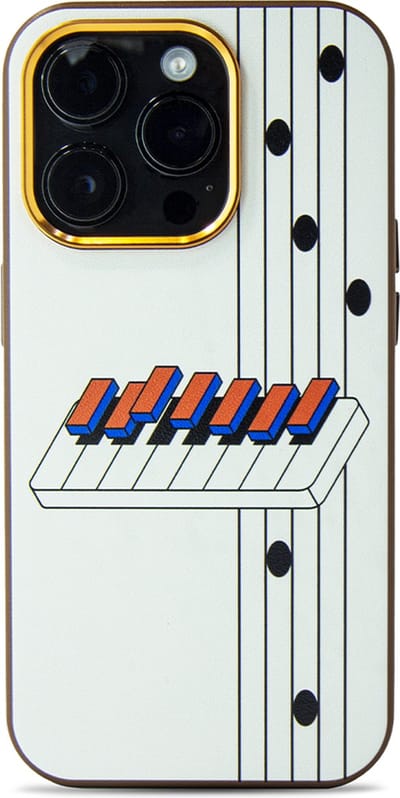 iPhone 12 Pro hoesje - magsafe hoesje / Starcase Piano - Synthesizer - Sterren / iPhone hoesje met Magsafe