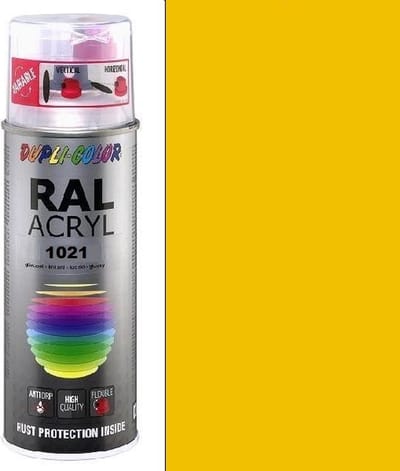 Motip Dupli-Color Spuitbus Acryl Hoogglans - RAL 1021 Koolzaadgeel
