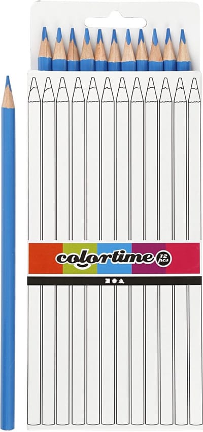 Creativ Company Triangular colored pencils - Lichtblauw 12pcs.