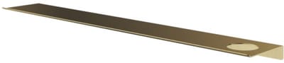 Hotbath &More Shelves - Planchet 80 Cm - Inclusief Bevestigingsrails - Met 1 Uitsparing - Voor Zeepdispenser of Beker - Geborsteld Messing PVD