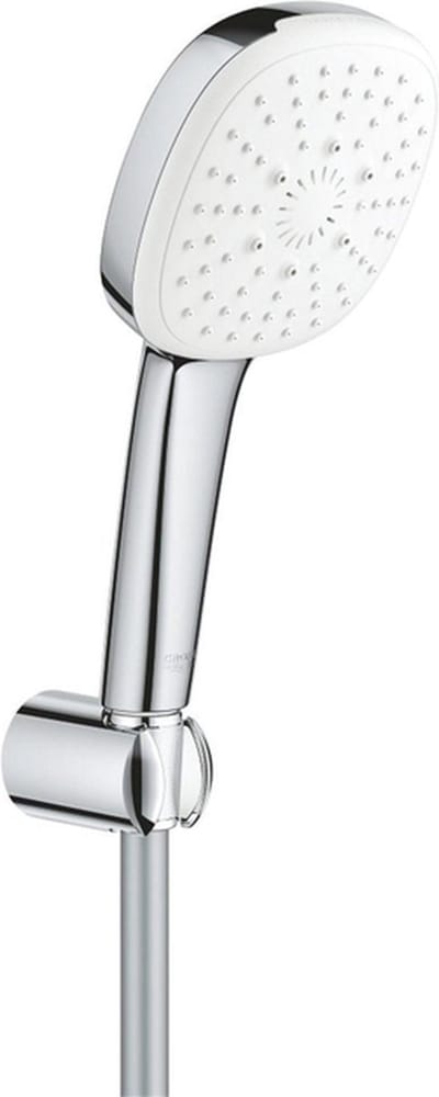 Grohe Tempesta 110 Cube Handdoucheset - diameter 11cm - 3 straalsoorten - niet verstelbaar - 150cm - chroom