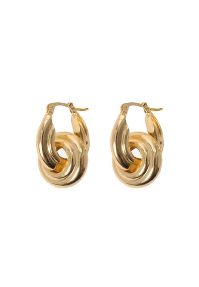 Margot Bardot Ellis Hoop Oorbellen Gold