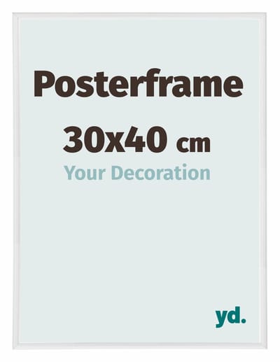 Your Decoration - Posterlijst 30x40 cm - Kunststof - Wit Hoogglans - Paris