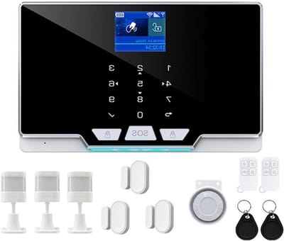 Beveiligingssysteem Kit - Draadloze Detector - Huis Beveiligen - App Bediening - 100 Zones - Zwart
