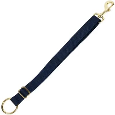 Kentucky Horsewear - Nylon Holder Haak & Ring - Marine - Maat Long (45-75cm)