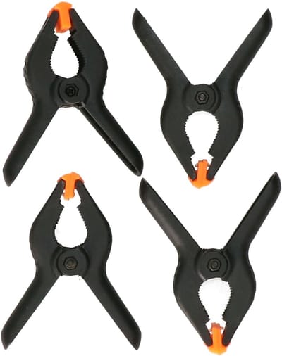Bellatio design Zeilklemmen - 4x stuks - 10 x 4 cm - lijmklemmen - marktklemmen - veerklem