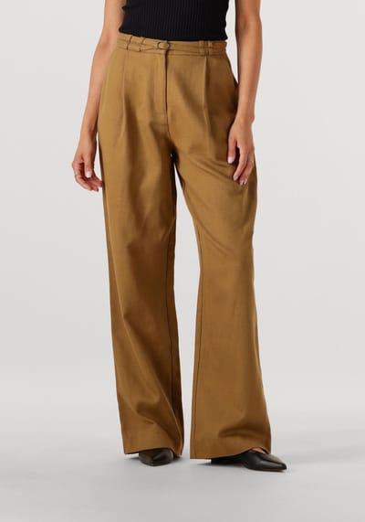 EDITED Louisa Trousers Broeken Dames - Oker - Maat 34