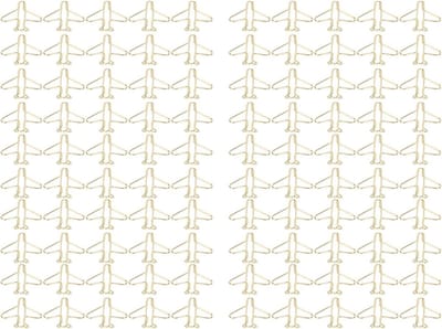 Gouden Nietjes - Vliegtuig Clips - Documenten Organiseren - Roestvrij Metaal - 100 Stuks - Goud