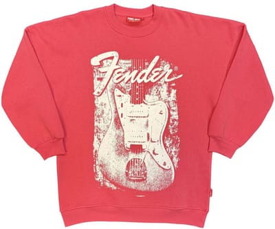 Fender - Distressed Guitar Sweater/trui - S - Roze