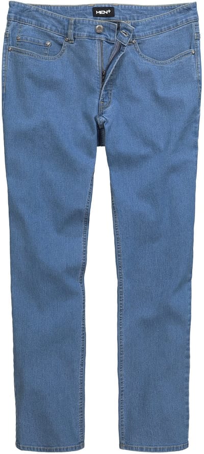 Men Plus - Heren - Jeans Buikfit denim Regular Fit 5-pocket gekleurde denim - Licht blauw denim - Maat 52