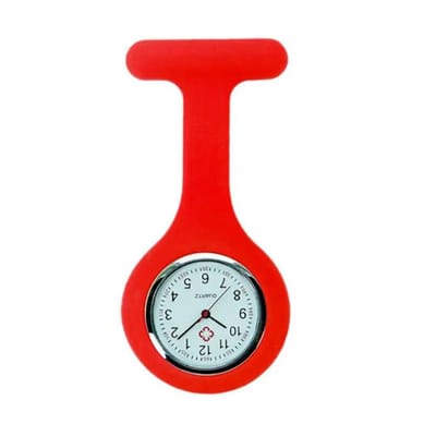 Verpleegsterhorloge/Verpleegkundige horloge/Nurse horloge - Silicone band - Roestvrij staal