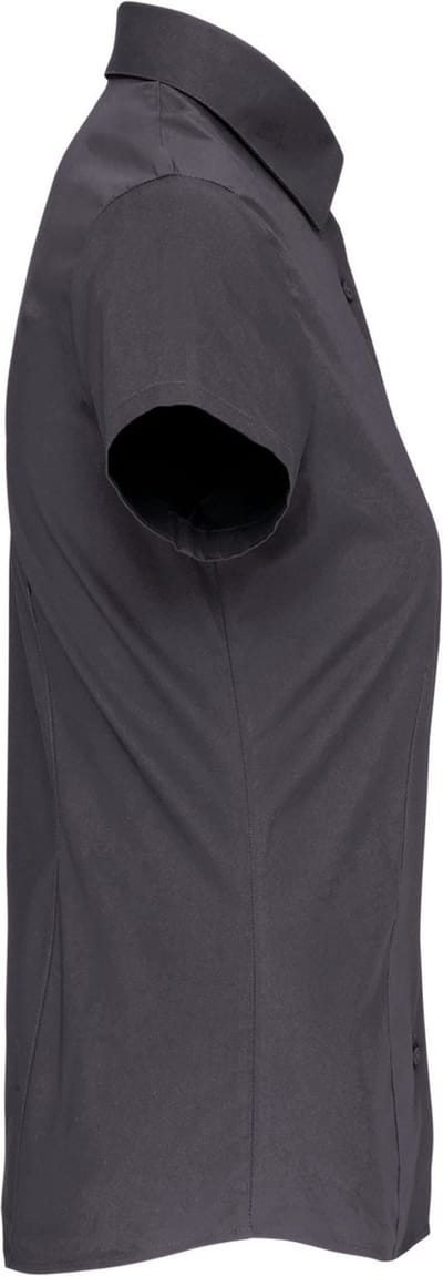 Kariban Dames stretch blouse korte mouwen K532 - Zinc - L