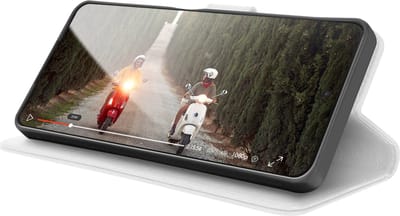 Zanae, Hoesje geschikt voor Oppo A17 - Wallet Case & Magneetsluiting, Wit