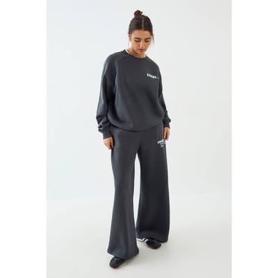 Dames Dsgn Studio Bedrukt Sweatshirt Trainingspak Sport En Outdoor | Houtskool | Maat: XS