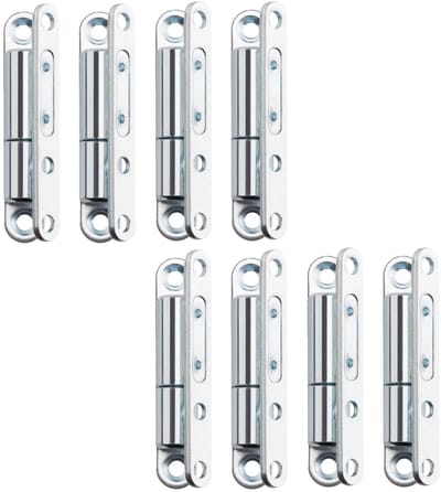 SOTECH 8 deurscharnieren opschroefscharnier 15 x 83 mm Renovatiescharnier voor binnendeuren voor opschroeven (verzinkt staal)