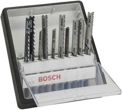 Bosch 10-delige Robust Line decoupeerzaagbladenset Wood and Metal T-schacht