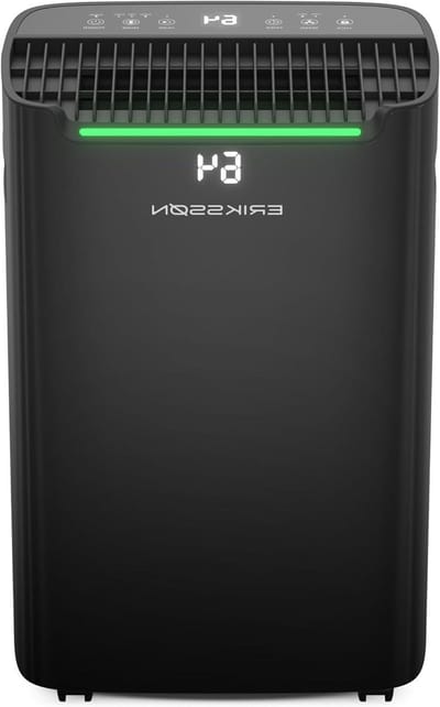 Luchtontvochtiger Dry Pro - Vochtvreter Dehumidifier - Vochtige Ruimtes Droog - Was-droog Functie - 20 Liter Per Dag - Zwart