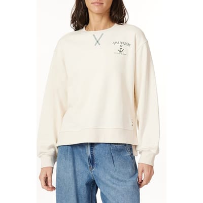 Scotch & Soda Sweatshirt Whitecap Grey Taglia: L | Maglioni a maglia Outlet | Donna | Grigio