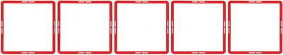 Agility Ringen - Trainingsringen Sport - Sporttraining Verbeteren - Multifunctioneel Vierzijdig Ontwerp - 42.5 cm - Rood