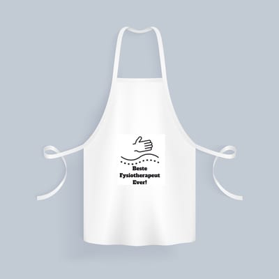 Akyol - beste fysiotherapeut Keukenschort - Beste fysiotherapeut - therapeut - cadeau - 82 bij 71 cm