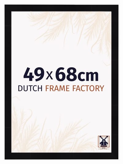 Fotolijst 49x68 cm - MDF - Zwart Hoogglans - Praag