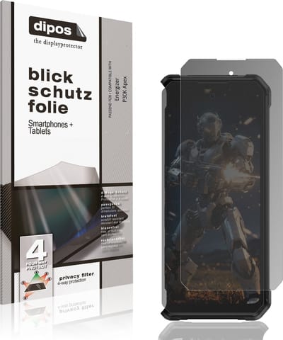 dipos – Matte Privacy Screenprotector geschikt voor Energizer P30K Apex | Anti-Spy Beschermfolie