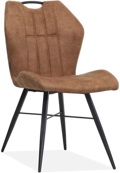 MX Sofa Eetkamer stoel Scala - kleur: Cognac - set van 2 stoelen