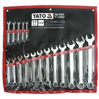 Yato YT-0363 - Ringsteeksleutelset - 17 Delig - 8-32 mm - Satijn