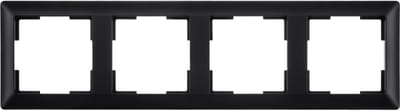 ION Industries - Afdekraam - J1 - 4-voudig - verticaal/horizontaal - 295 x 80 x 11 mm - Mat Zwart