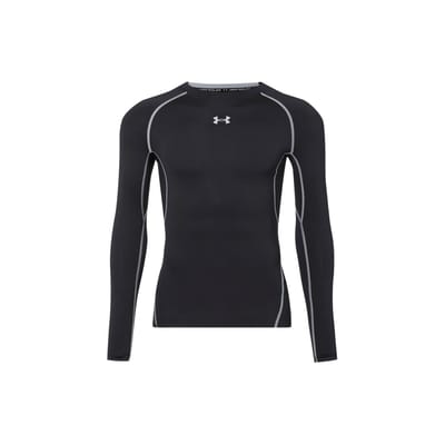 Under Armour UA HG ARMOUR LS - Sportshirt - Black - Heren - Maat S