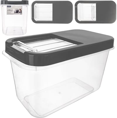 Opbergbox voor Wascapsules, Waspoeder en Voeder Grijs 10 l - Opbergdoos - Opslag Container