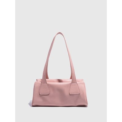 Koreaanse Lente en Zomer Nieuwe Retro Baguette Tas Ins Eenvoudige Casual Schoudertas Onderarmtas Dames Forenzen Handtas Tas white