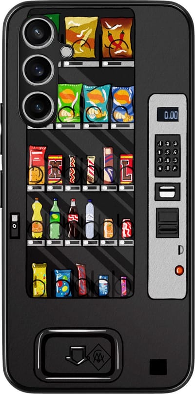 Casimoda® hoesje - Geschikt voor Samsung Galaxy A15 - Snoepautomaat - Zwart TPU Backcover - Snoep - Zwart