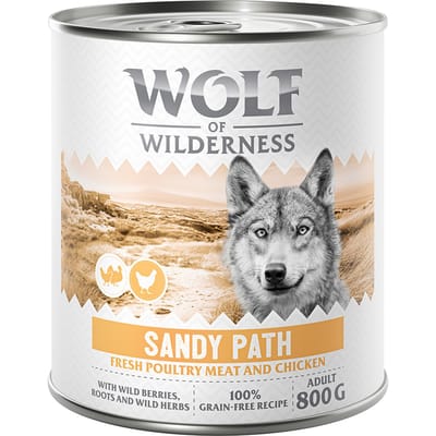 6x800g Adult Sandy Path Wolf of Wilderness "Expedition" Hondenvoer