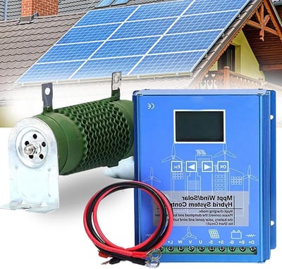 Hybride Laadregelaar - Zonne Wind - Energie Beheer - MPPT PWM Technologie - 48V 16000W - Zilver